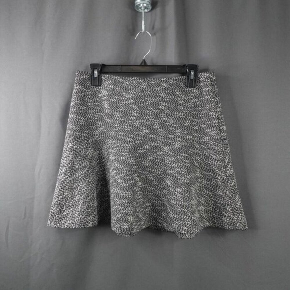 LOFT Womens Skirt 8 Petite Black Textured Mini Everyday Office Career Day Y2K